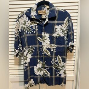 Men’s Caribbean Shirt Tropical Button Up Size Medium‎